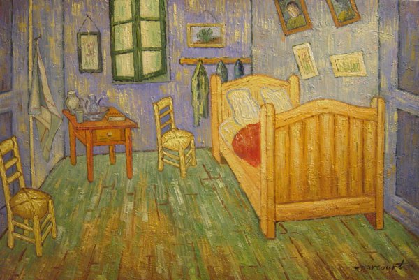 Van Gogh's Bedroom At Arles. The painting by Vincent Van Gogh