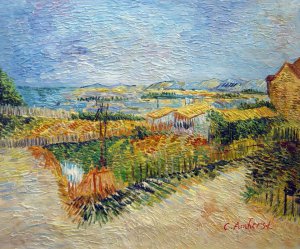Vincent Van Gogh, Vegetable Gardens in Montmartre, Painting on canvas