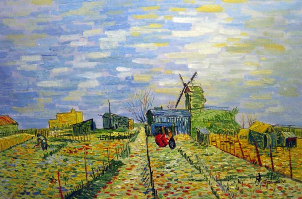 Vegetable Gardens In Montmartre. The painting by Vincent Van Gogh