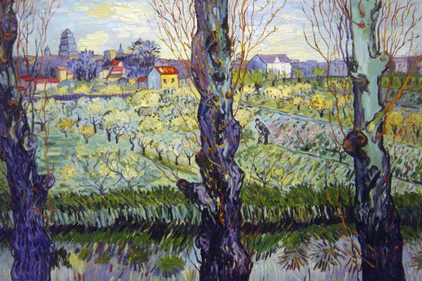 View Of Arles. The painting by Vincent Van Gogh