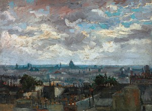 Vincent Van Gogh, View of Paris, Painting on canvas