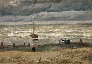 View of the Sea at Scheveningen, Vincent Van Gogh, Art Paintings