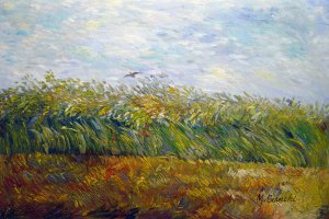 Wheat Field With A Lark, Vincent Van Gogh, Art Paintings