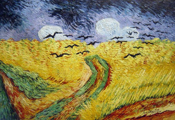 Wheat Field With Crows. The painting by Vincent Van Gogh