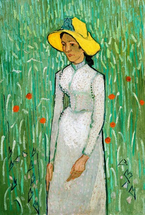 Vincent Van Gogh, Woman in a Cornfield (Girl in White), Painting on canvas