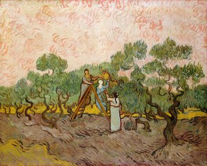 Vincent Van Gogh, Women Picking Olives, Painting on canvas