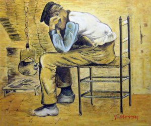 Vincent Van Gogh, Worn Out, Painting on canvas