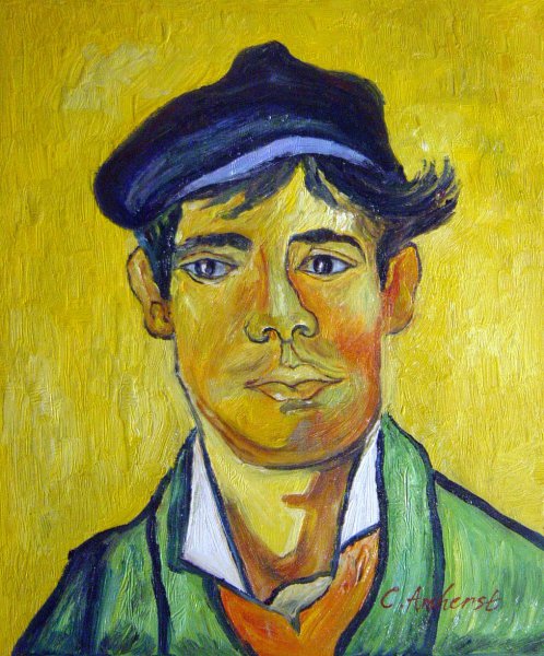 Young Man With A Cap. The painting by Vincent Van Gogh