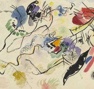 Famous paintings of Abstract: Aquarell No. 14, 1913