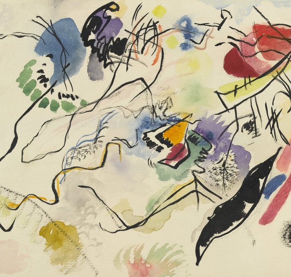 Aquarell No. 14, 1913. The painting by Wassily Kandinsky
