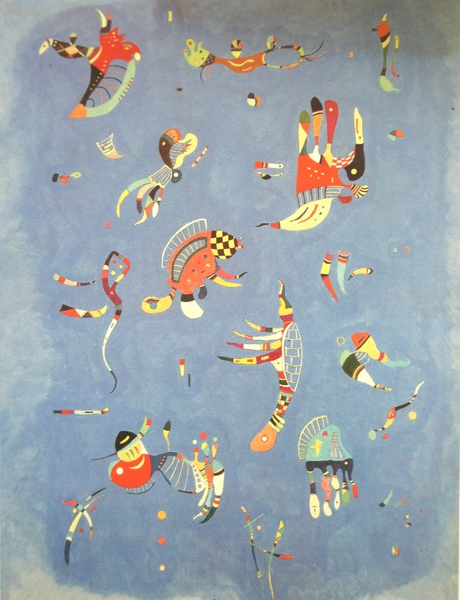 Colorful Life (Motley Life), 1907. The painting by Wassily Kandinsky
