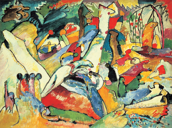 Composition II, 1910. The painting by Wassily Kandinsky