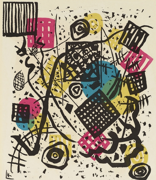 Kleine Welten V, 1922. The painting by Wassily Kandinsky