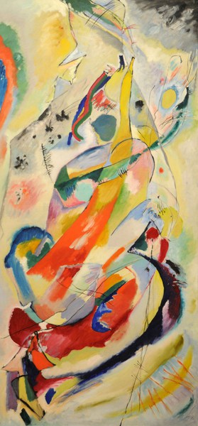 A Panel for Edwin R. Campbell No. 1, 1914. The painting by Wassily Kandinsky