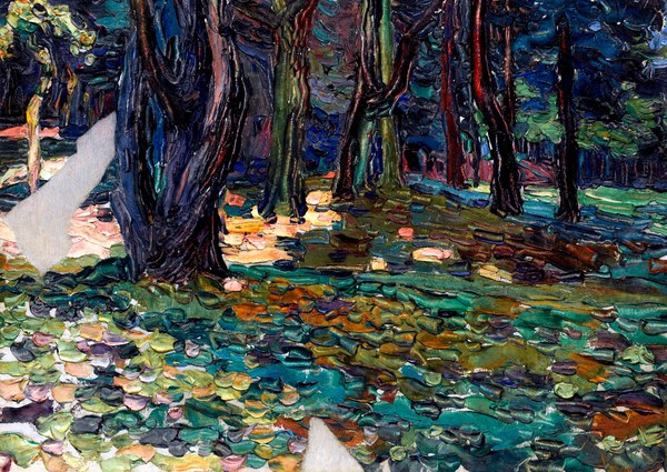 Park of Saint-Cloud, 1906. The painting by Wassily Kandinsky