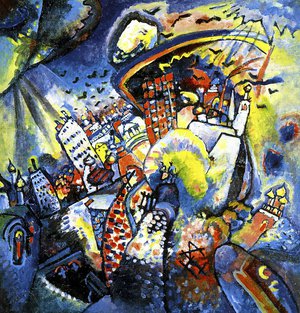 Wassily Kandinsky, Red Square, Moscow, 1916, Art Reproduction