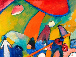 Wassily Kandinsky, Strandszene, 1909, Art Reproduction