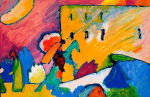 Studie zu Improvisation 3, 1909, Wassily Kandinsky, Art Paintings