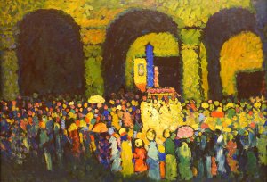 Reproduction oil paintings - Wassily Kandinsky - The Ludwigskirche in Munich, 1908