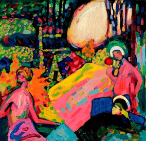 Wassily Kandinsky, White Sound, 1908, Art Reproduction