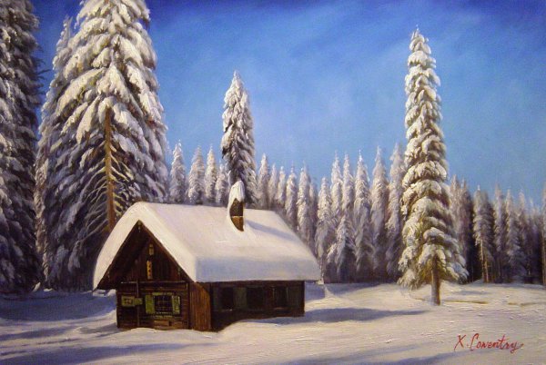 White Christmas. The painting by Our Originals