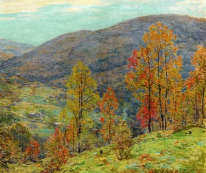 Willard Leroy Metcalf, Autumn Glory, Painting on canvas