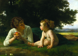 William-Adolphe Bouguereau, A Temptation, Painting on canvas
