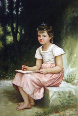 William-Adolphe Bouguereau, A Vocation, Painting on canvas