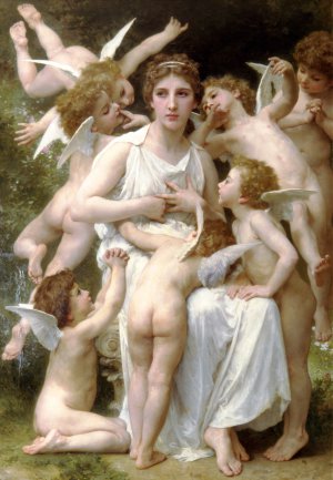 William-Adolphe Bouguereau, Assault, Painting on canvas