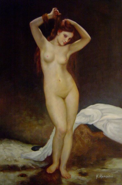 Bather. The painting by William-Adolphe Bouguereau
