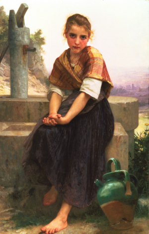 William-Adolphe Bouguereau, Broken Pitcher, Painting on canvas
