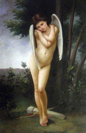 William-Adolphe Bouguereau, Cupidon, Painting on canvas