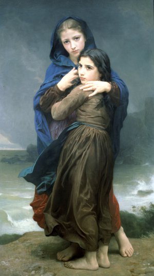 William-Adolphe Bouguereau, Far from Home, Painting on canvas