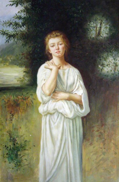 Girl. The painting by William-Adolphe Bouguereau
