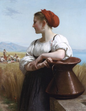 William-Adolphe Bouguereau, Moissoneuse, Painting on canvas