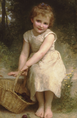 Famous paintings of Children: Plums also known as Les Prunes