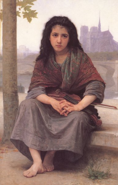 Portrait of the Bohemian. The painting by William-Adolphe Bouguereau