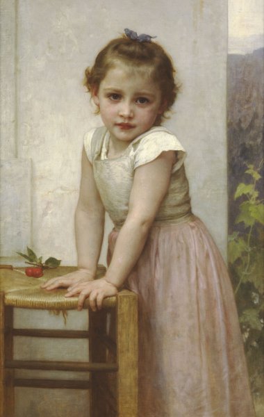 Portrait of Yvonne. The painting by William-Adolphe Bouguereau