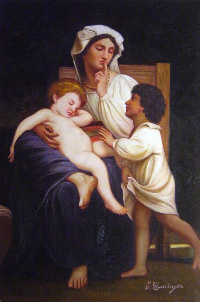 Sleep. The painting by William-Adolphe Bouguereau