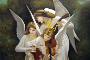 Famous paintings of Angels: Song Of The Angels - Detail