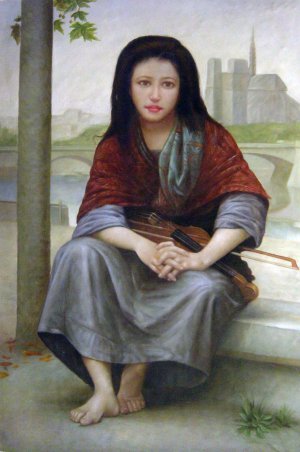 William-Adolphe Bouguereau, The Bohemian, Painting on canvas