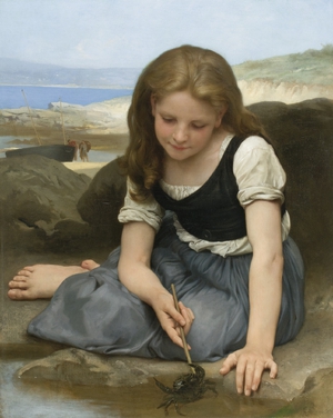 William-Adolphe Bouguereau, The Crab, Painting on canvas