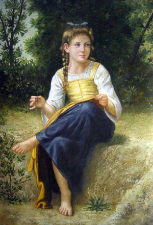 William-Adolphe Bouguereau, The Dressmaker, Painting on canvas