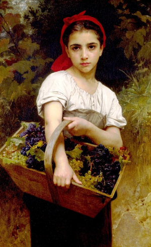 William-Adolphe Bouguereau, The Grape Picker, Painting on canvas