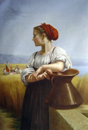William-Adolphe Bouguereau, The Harvester, Painting on canvas