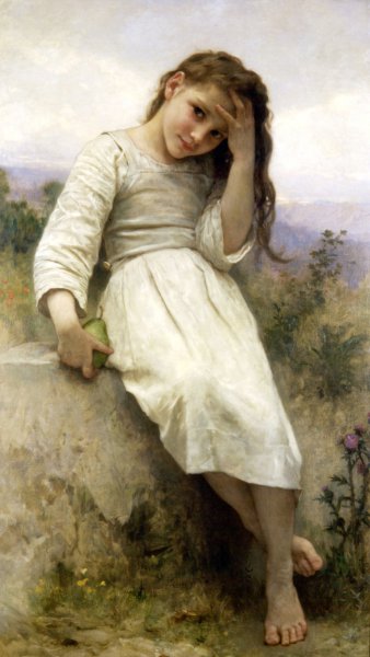 The Little Marauder. The painting by William-Adolphe Bouguereau