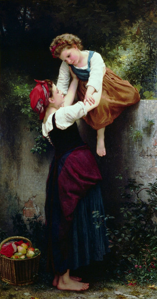 The Little Marauders. The painting by William-Adolphe Bouguereau