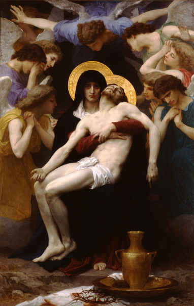 The Pieta. The painting by William-Adolphe Bouguereau