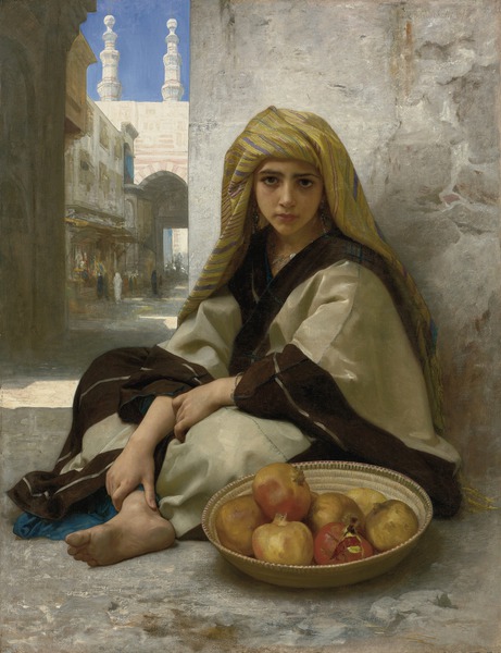The Pomegranate Seller. The painting by William-Adolphe Bouguereau