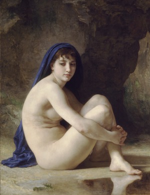 William-Adolphe Bouguereau, The Seated Nude, Painting on canvas